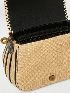 Saddle-style cross-body bag
