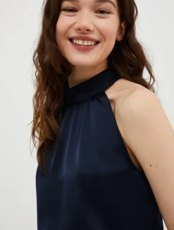 Satin and georgette jumpsuit