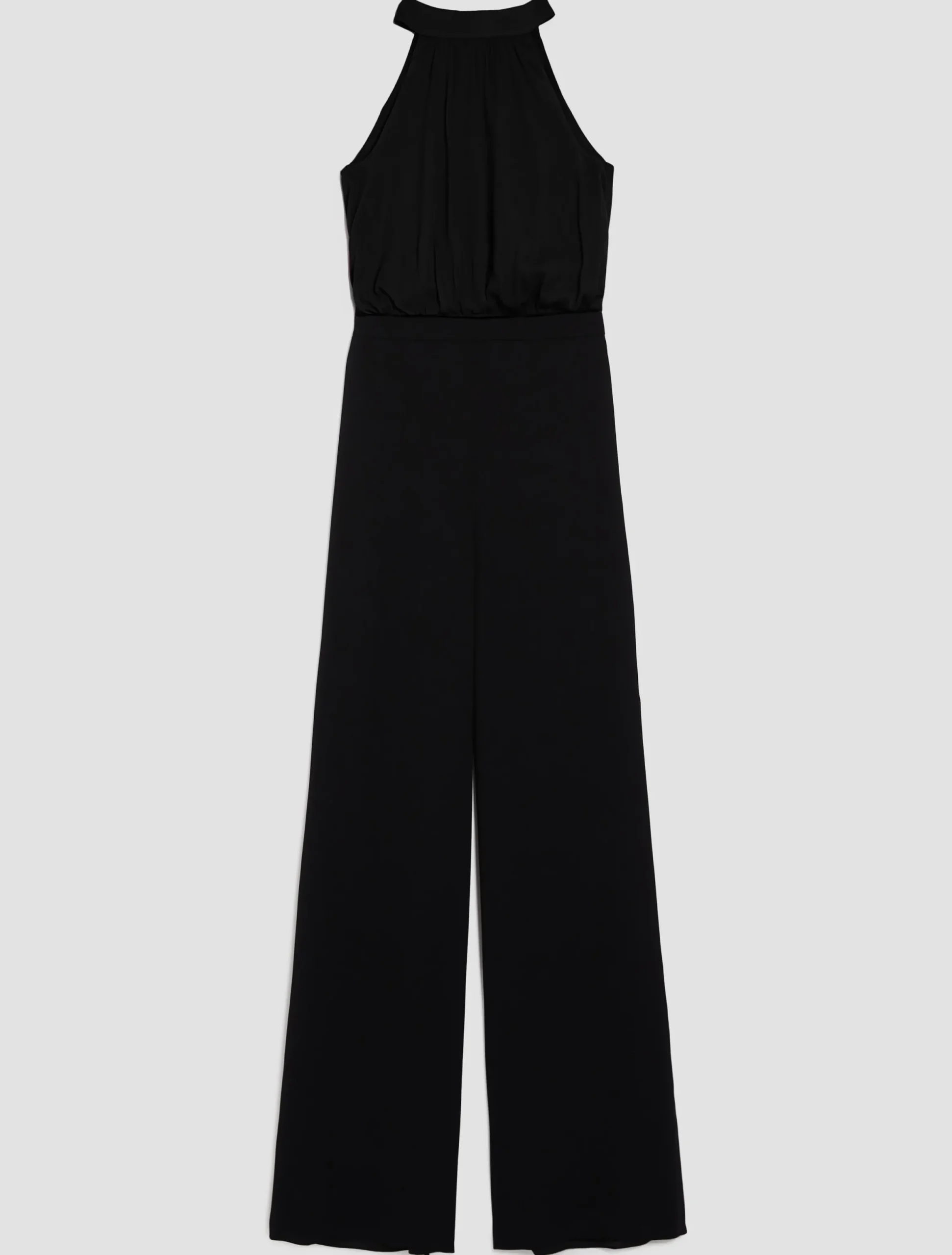 Satin and georgette jumpsuit