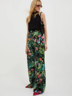 Satin and georgette jumpsuit