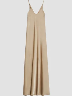 Satin maxi slip dress