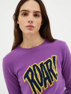 Sequinned wool-blend jumper