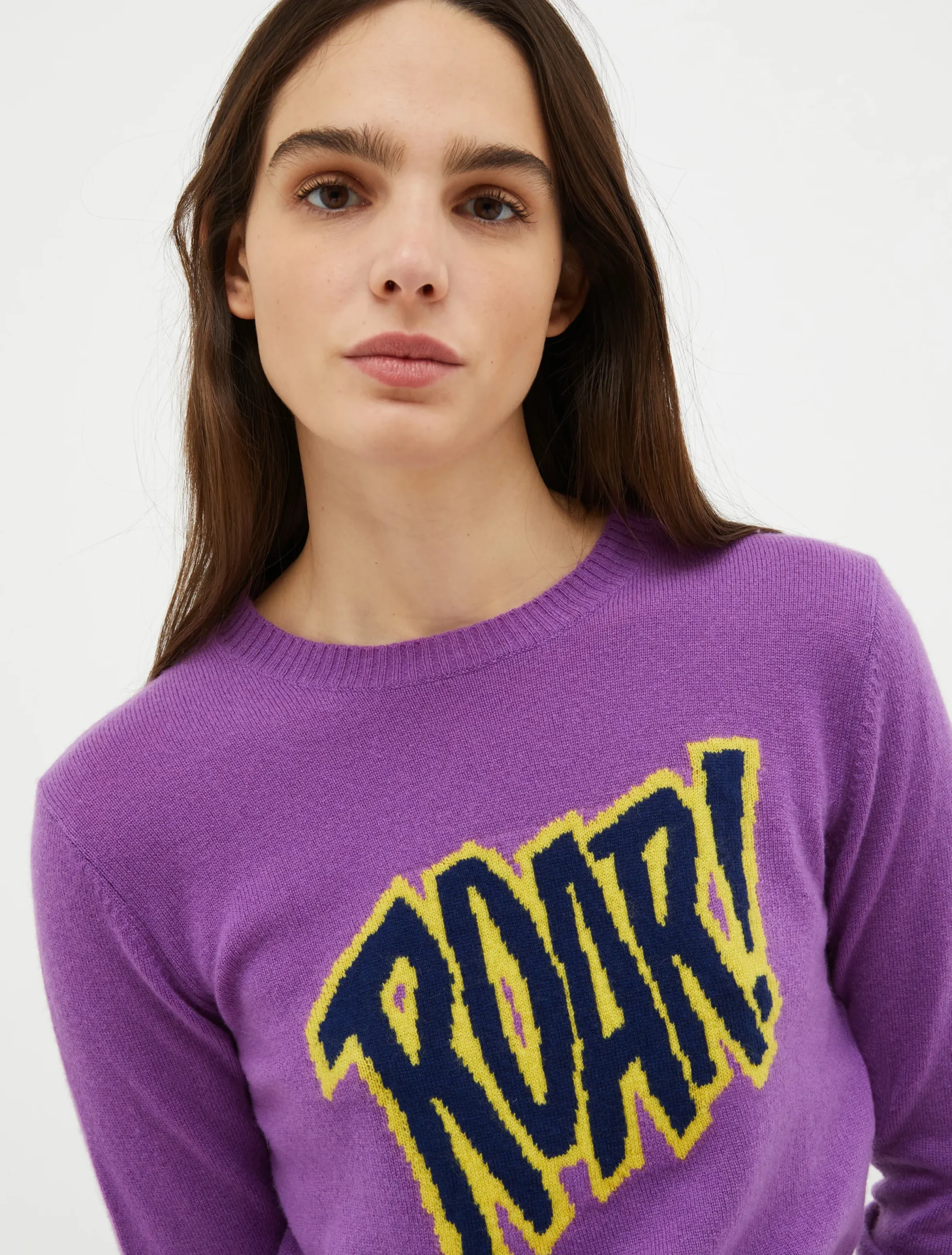 Sequinned wool-blend jumper