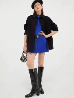 Silk and jersey blouse
