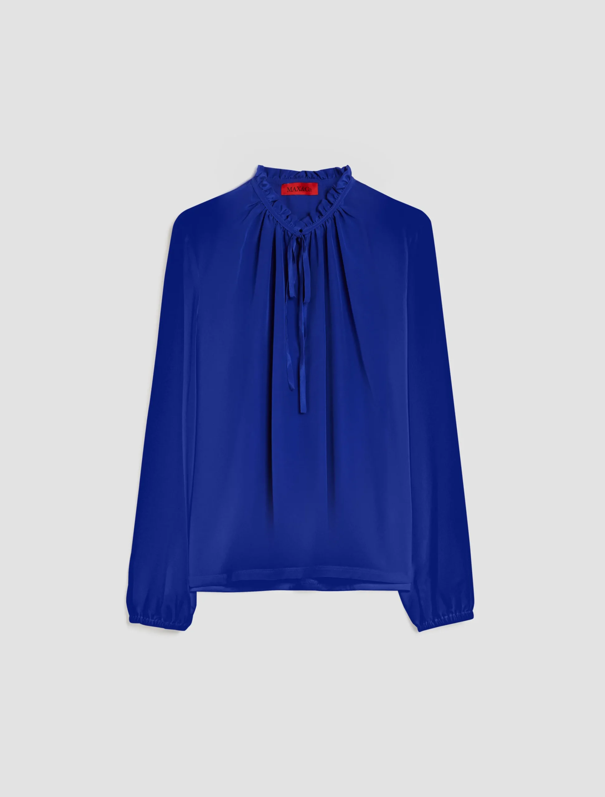 Silk and jersey blouse