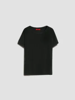 Silk and jersey T-shirt