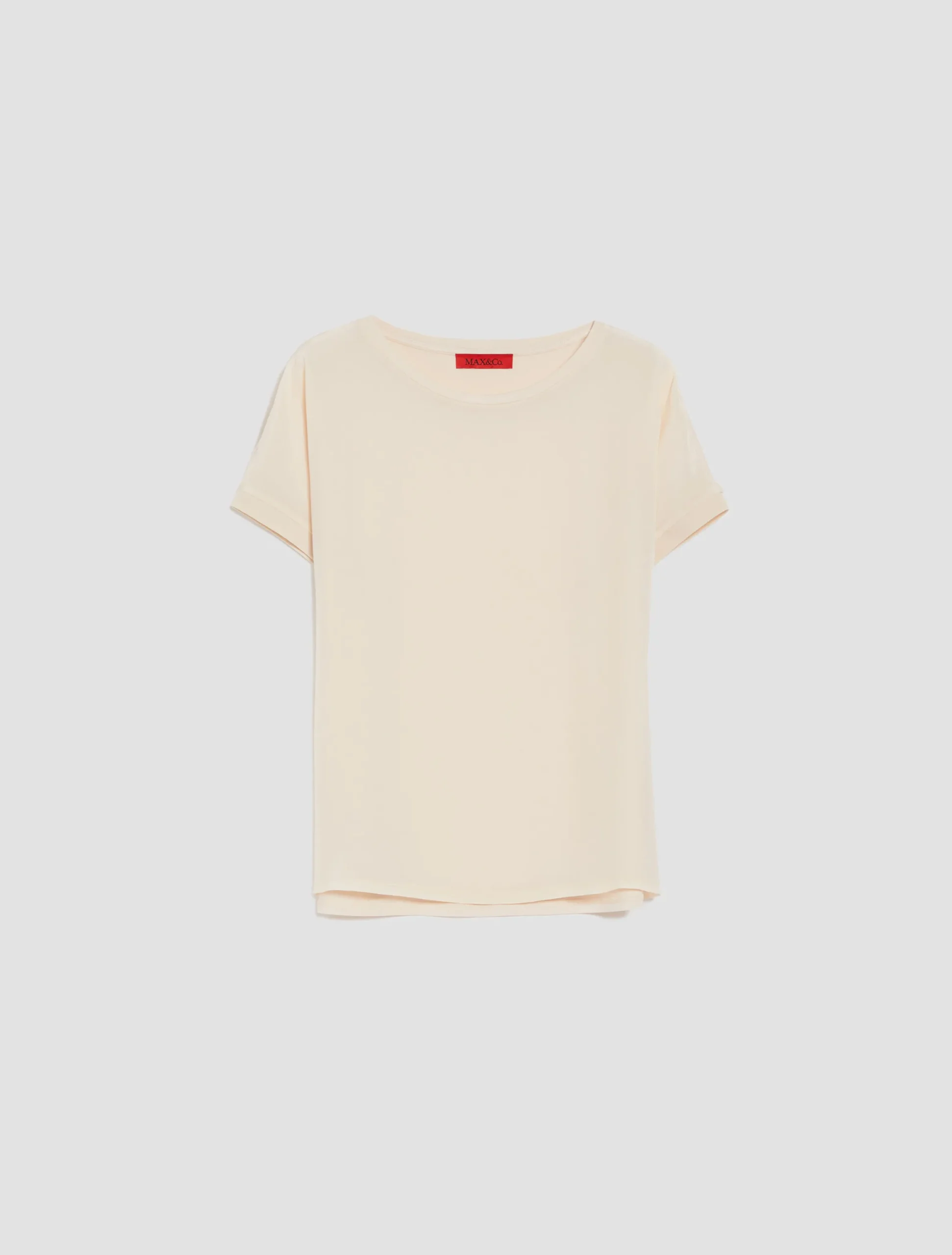 Silk and jersey T-shirt