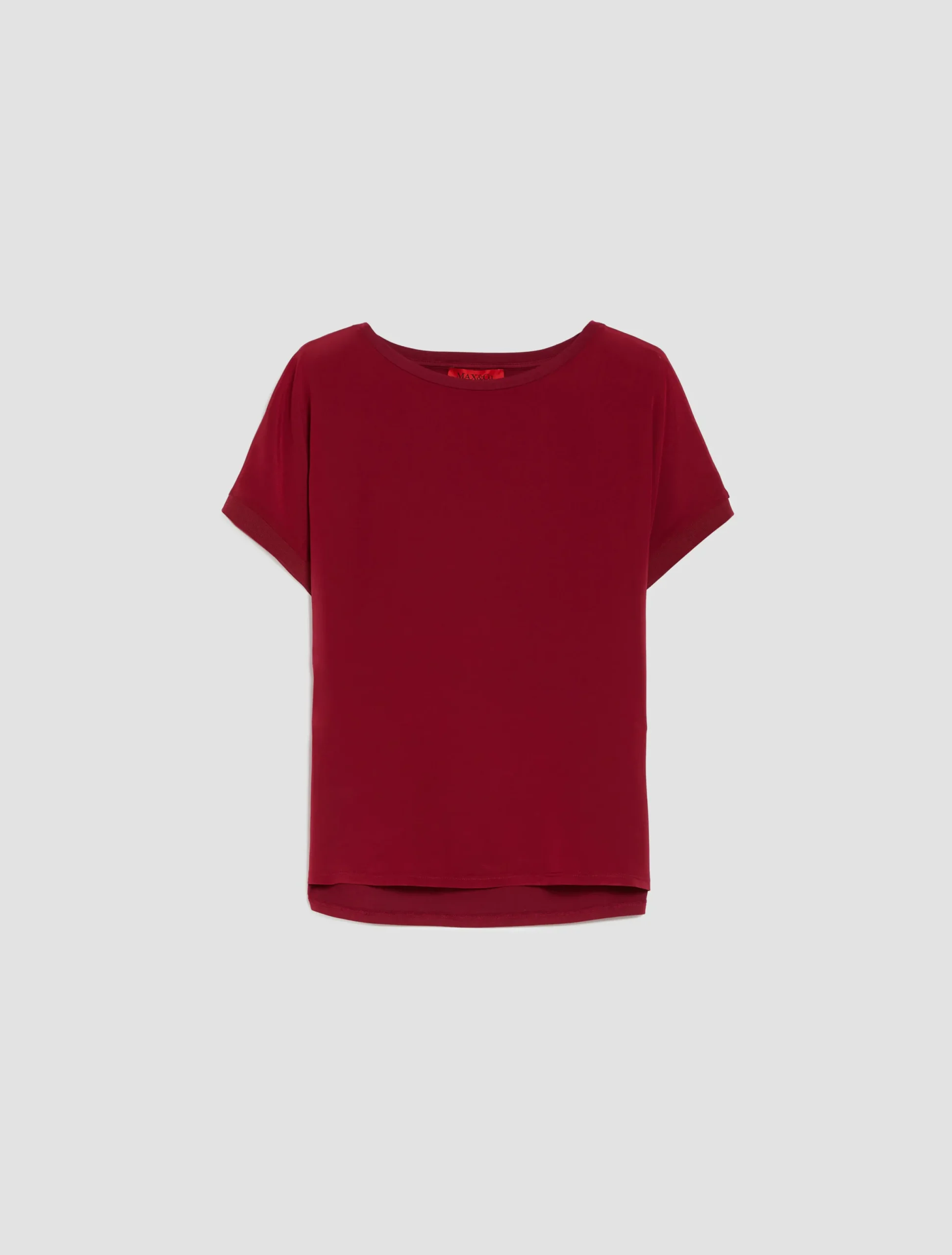 Silk and jersey T-shirt