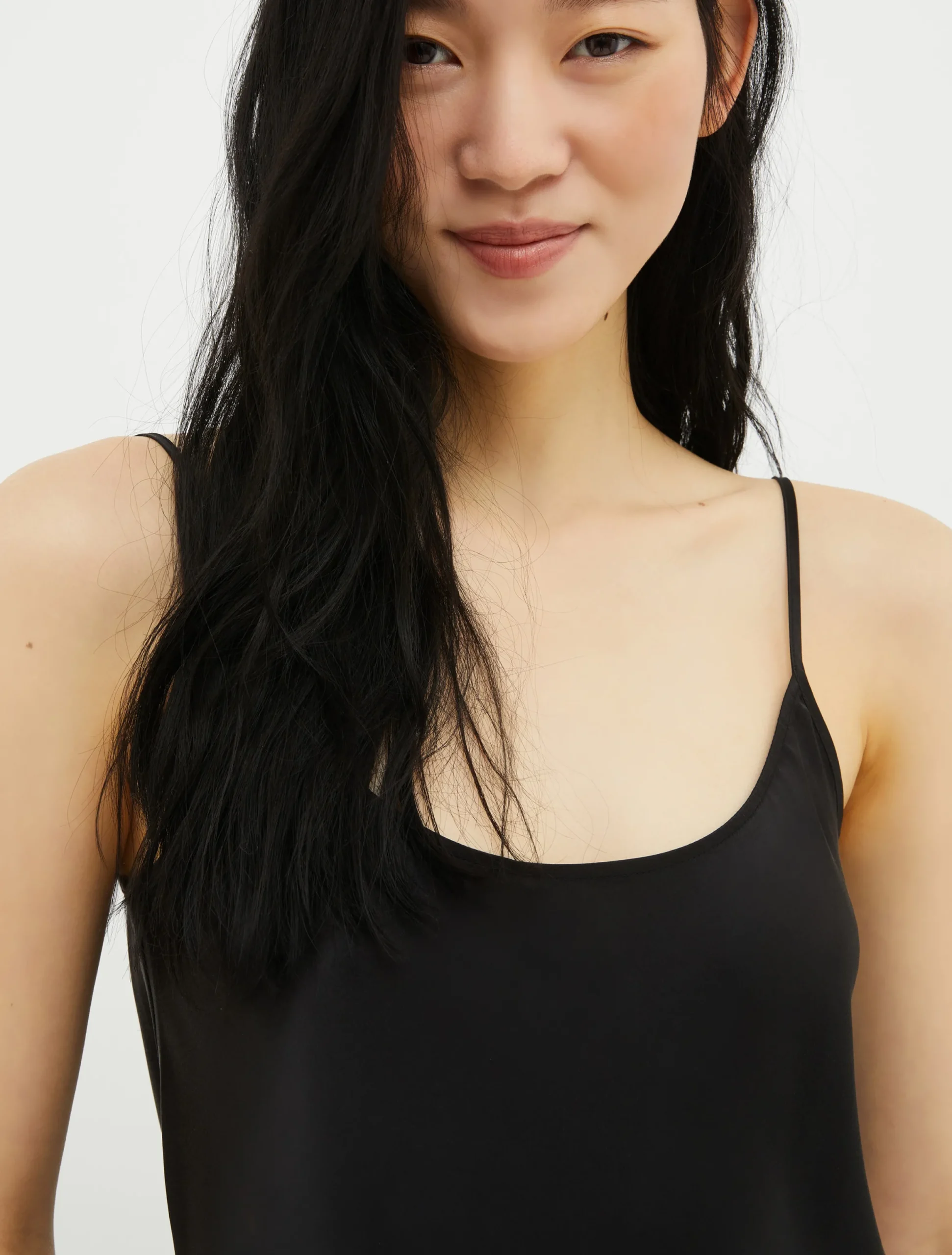 Silk-satin top