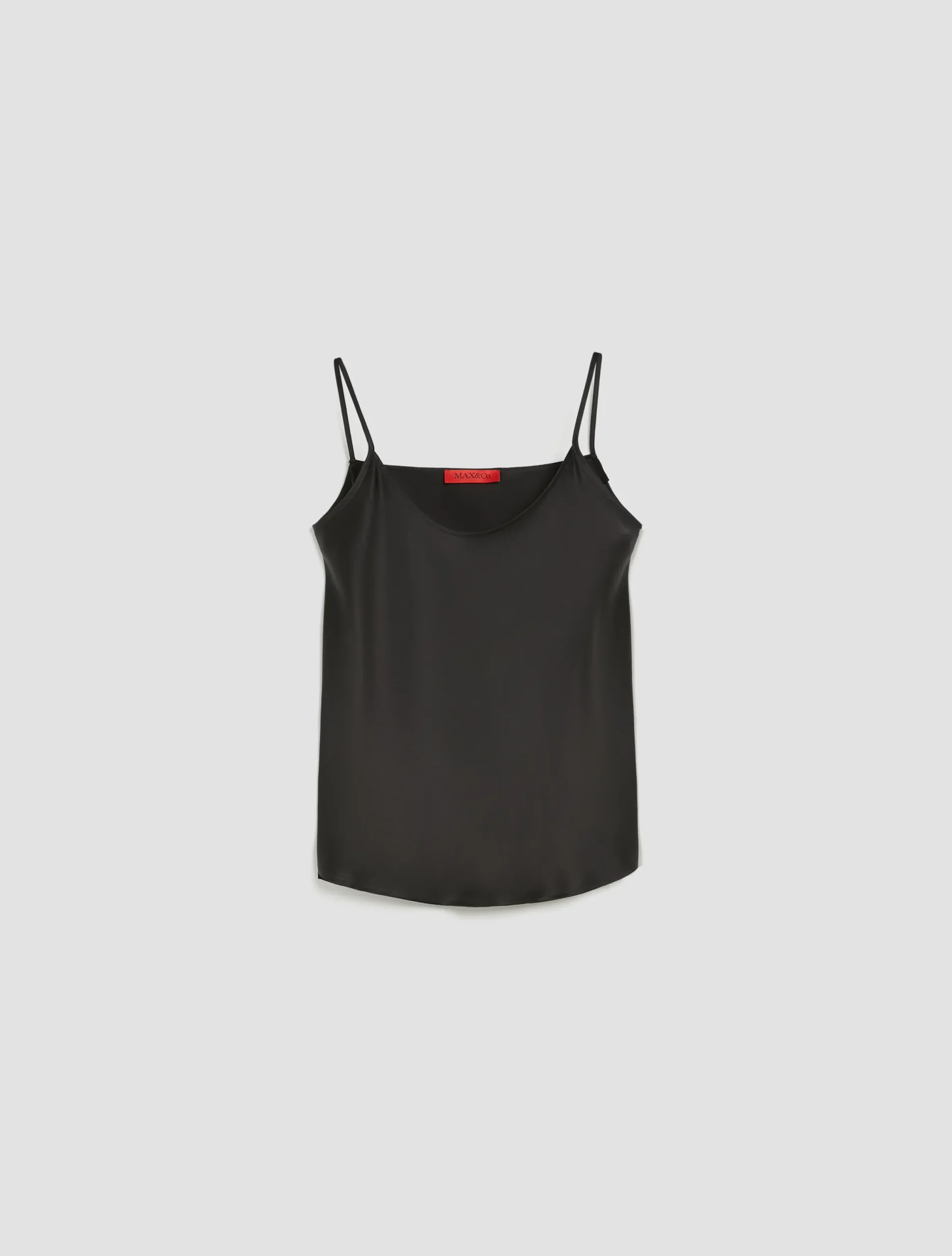 Silk-satin top