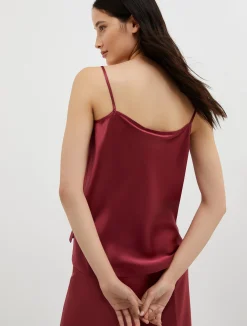 Silk-satin top