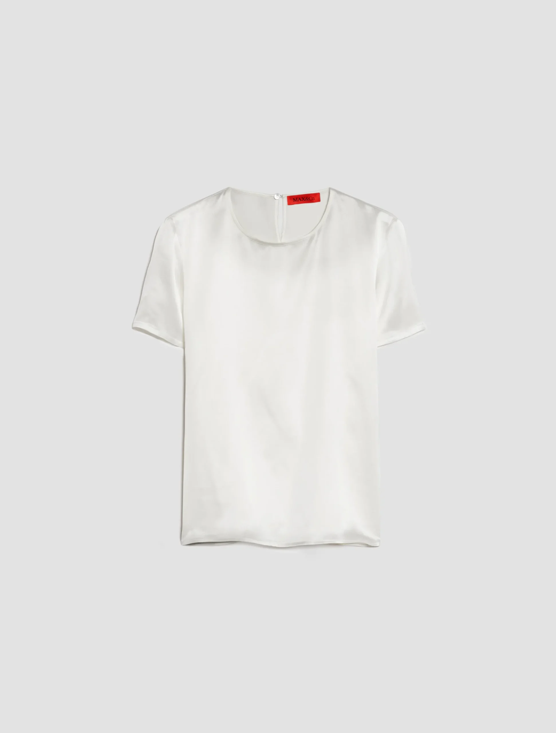 Silk-satin T-shirt