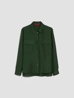 Silk-twill shirt