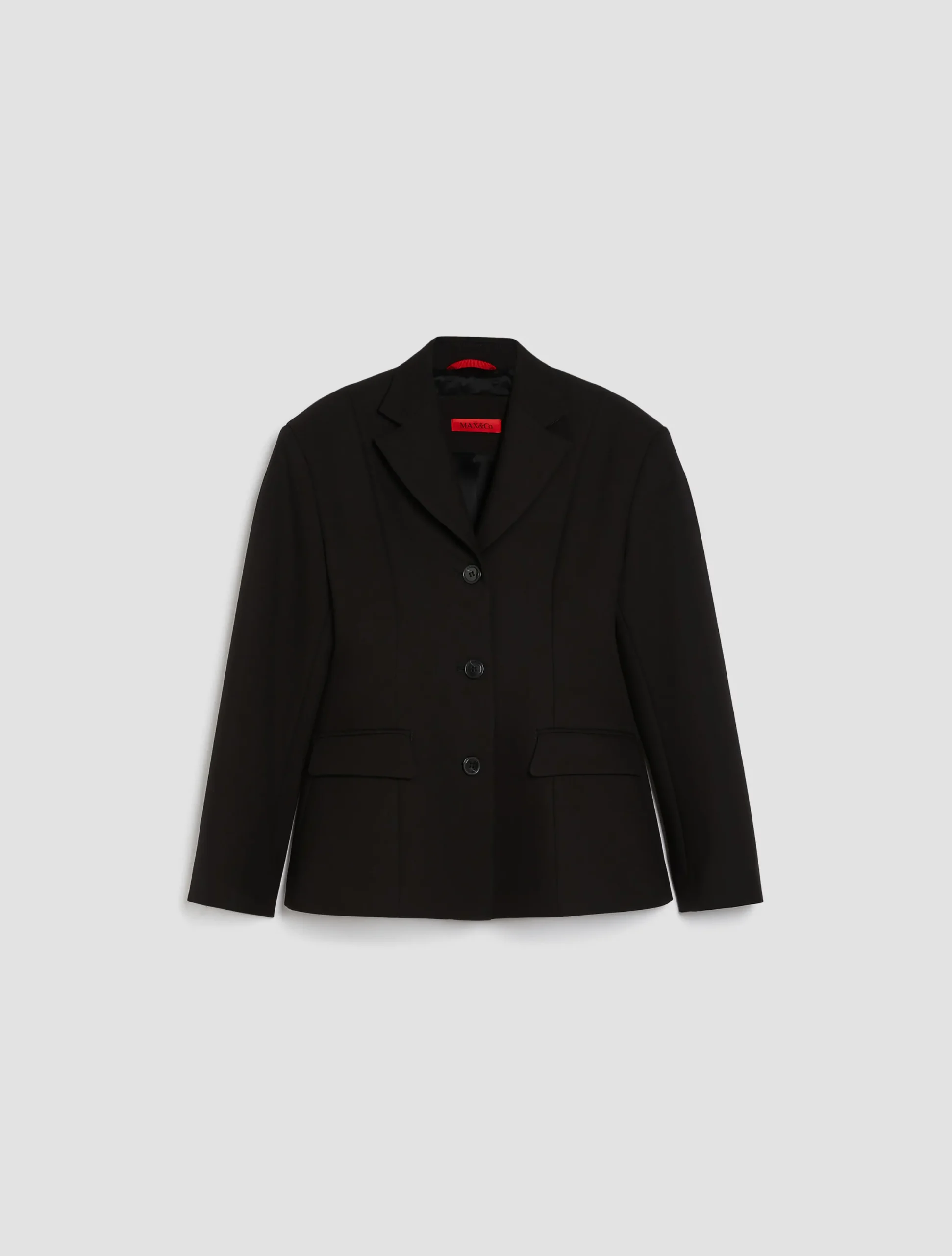 Single-breasted canvas blazer