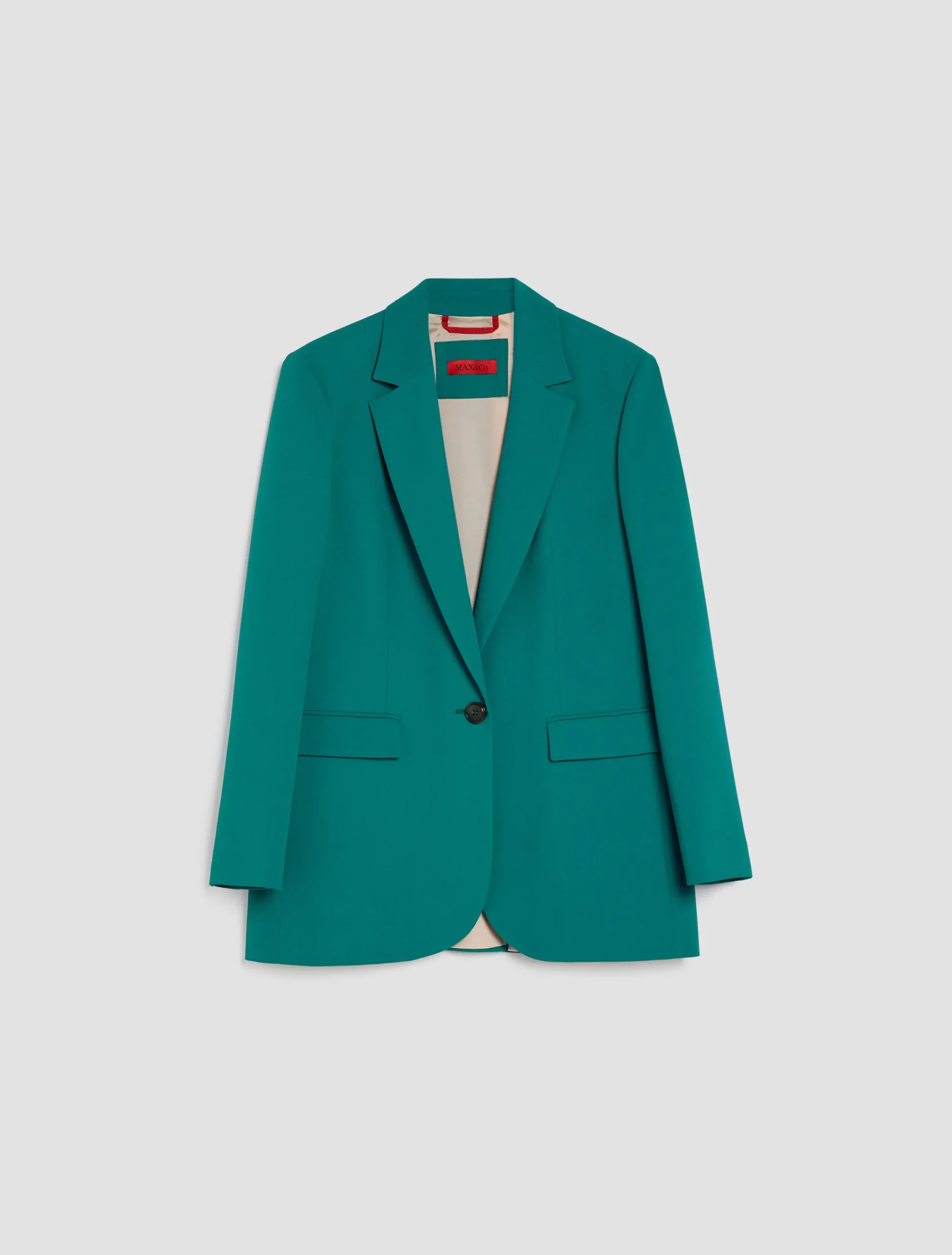 Single-breasted crêpe blazer