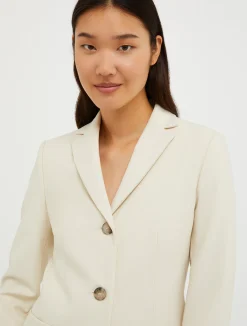 Single-breasted longline blazer