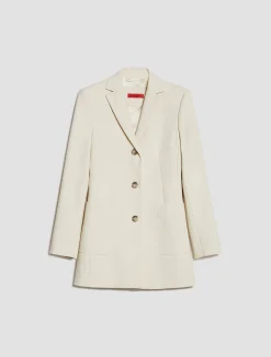 Single-breasted longline blazer