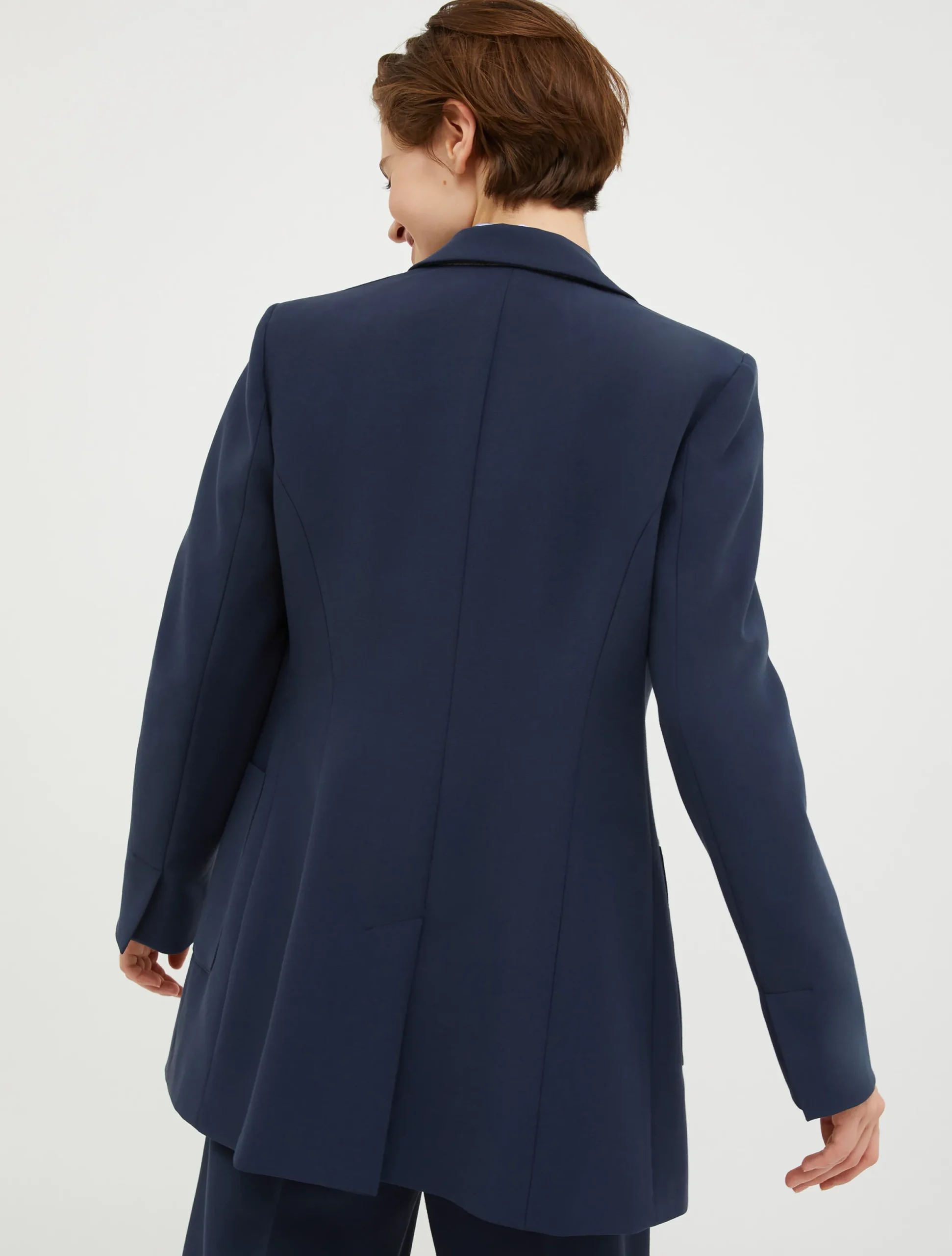 Single-breasted longline blazer