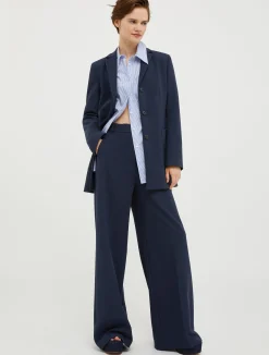 Single-breasted longline blazer