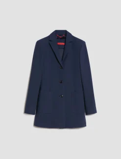 Single-breasted longline blazer