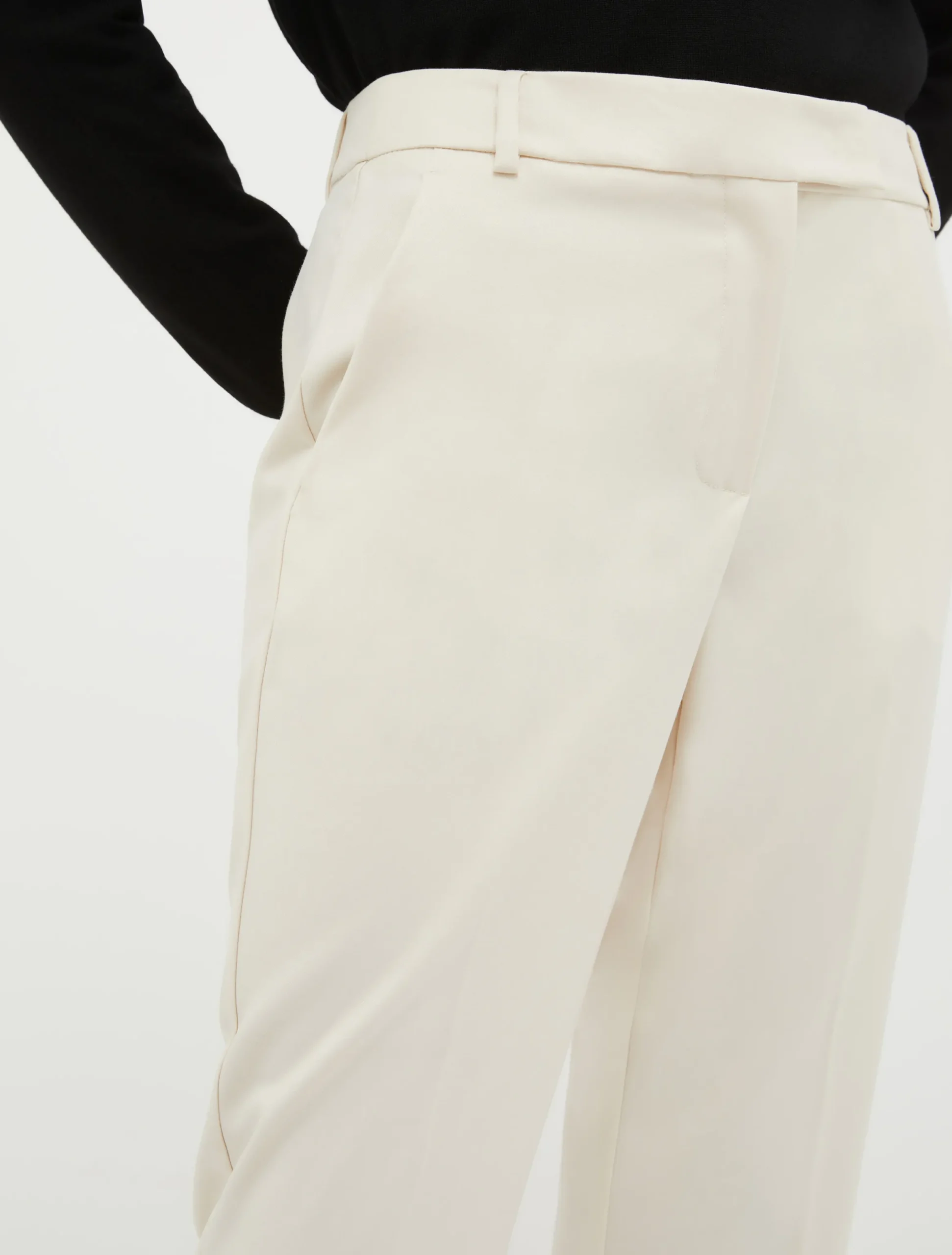 Slim flannel trousers