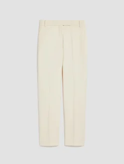 Slim flannel trousers