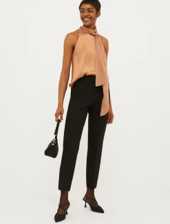 Slim-fit canvas trousers