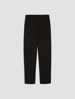 Slim-fit canvas trousers