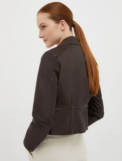 Slim-fit nappa-leather jacket