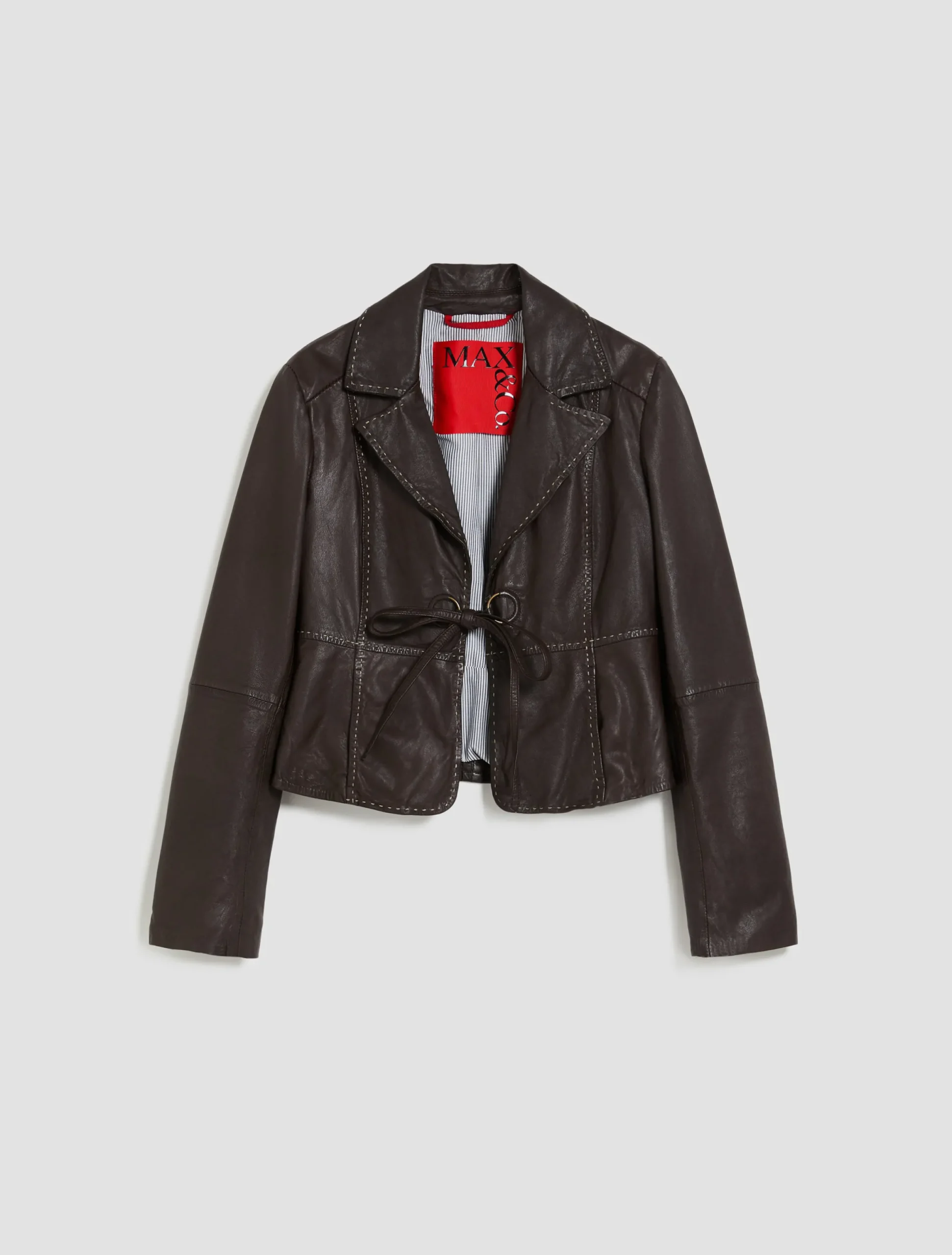 Slim-fit nappa-leather jacket