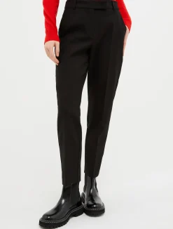 Slim-fit tapered trousers