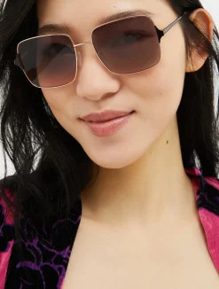 Square metal sunglasses
