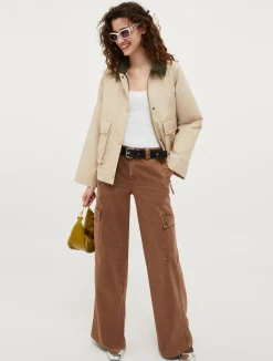 Straight-cut cargo trousers