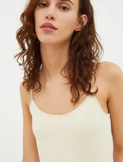 Stretch-jersey vest top