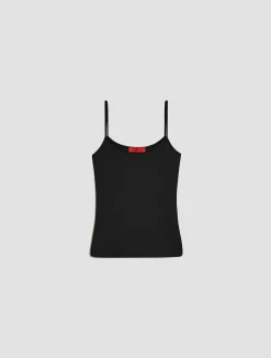 Stretch-jersey vest top