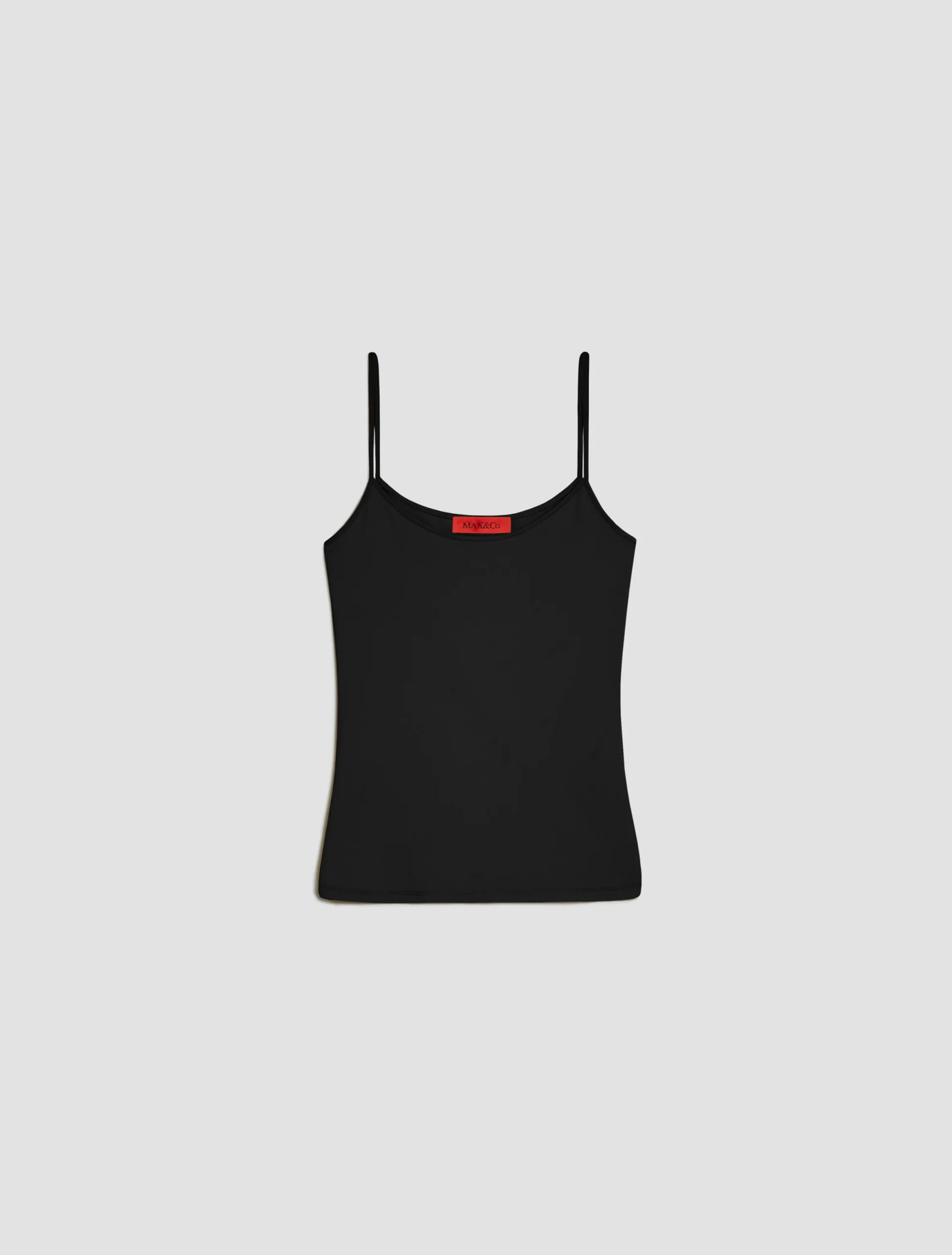 Stretch-jersey vest top