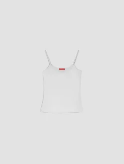 Stretch-jersey vest top