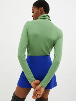 Stretchy turtleneck top