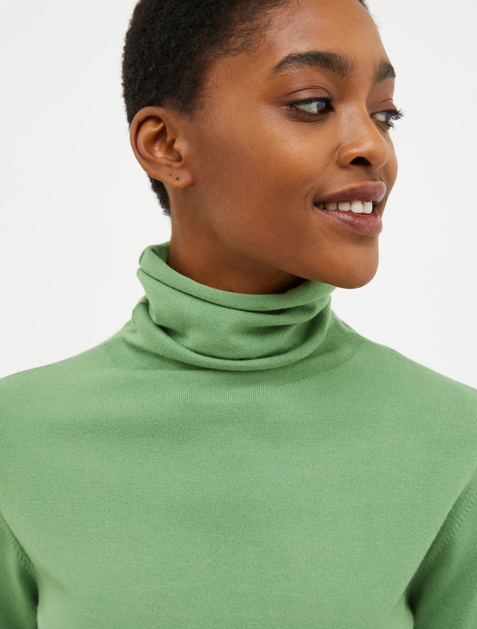 Stretchy turtleneck top
