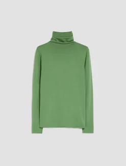 Stretchy turtleneck top