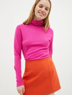 Stretchy turtleneck top