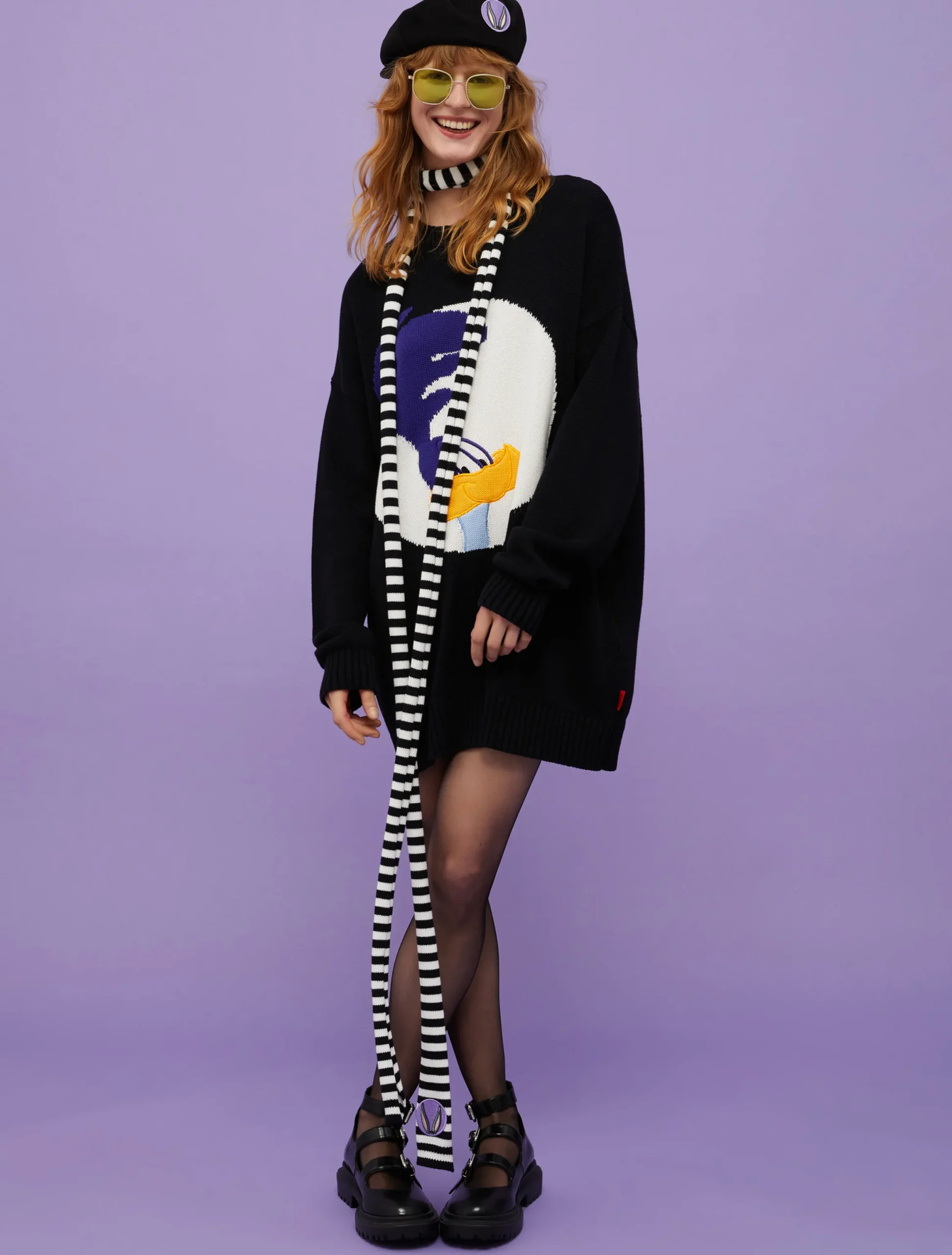Striped scarf MAX&Co. with Looney Tunes
