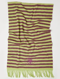 Striped wool stole