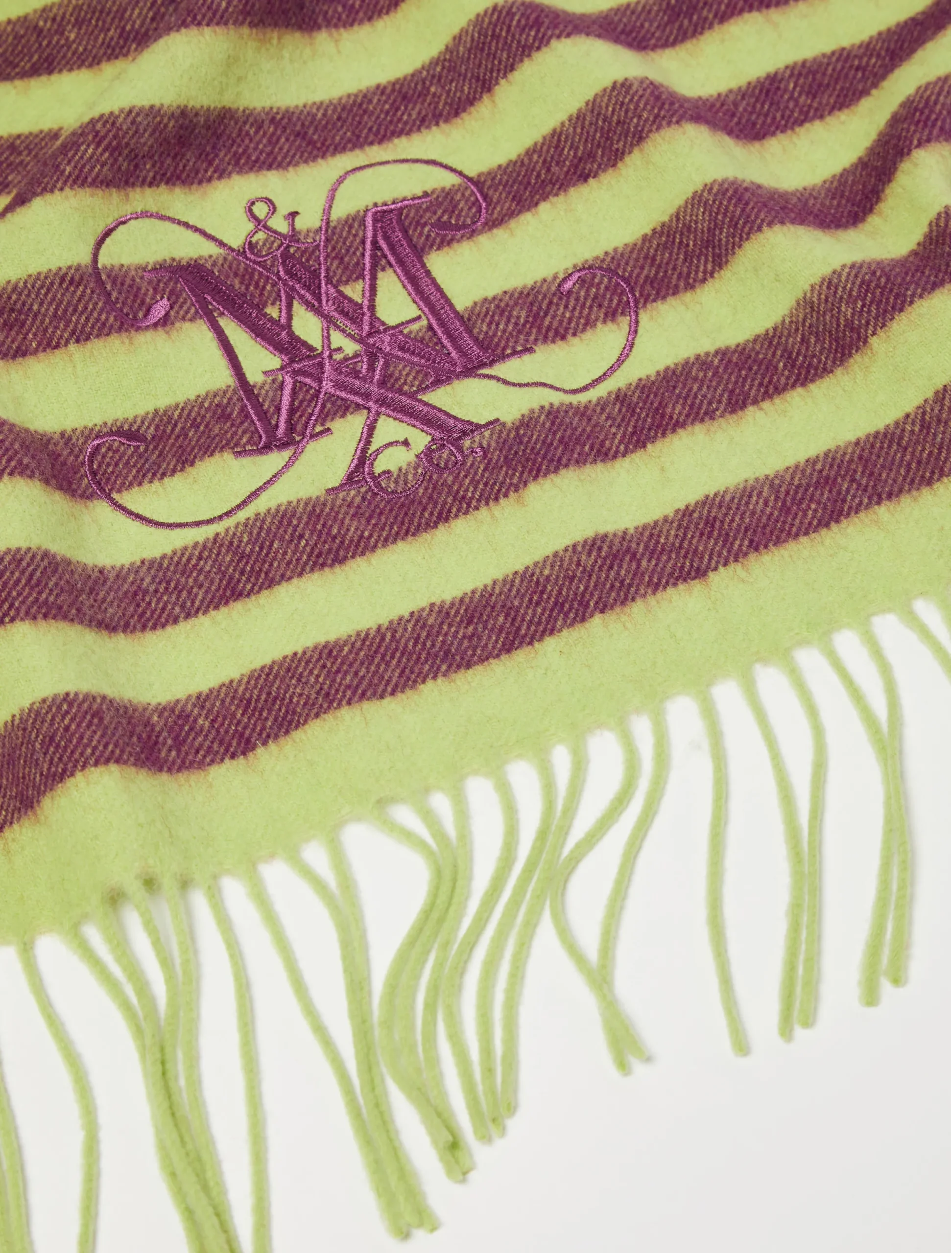 Striped wool stole