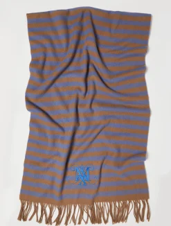 Striped wool stole
