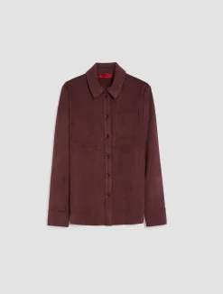 Suede-jersey shirt