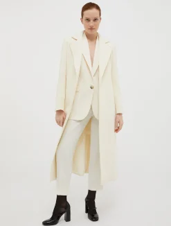 Tapered stretch-crepe trousers