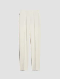 Tapered stretch-crepe trousers