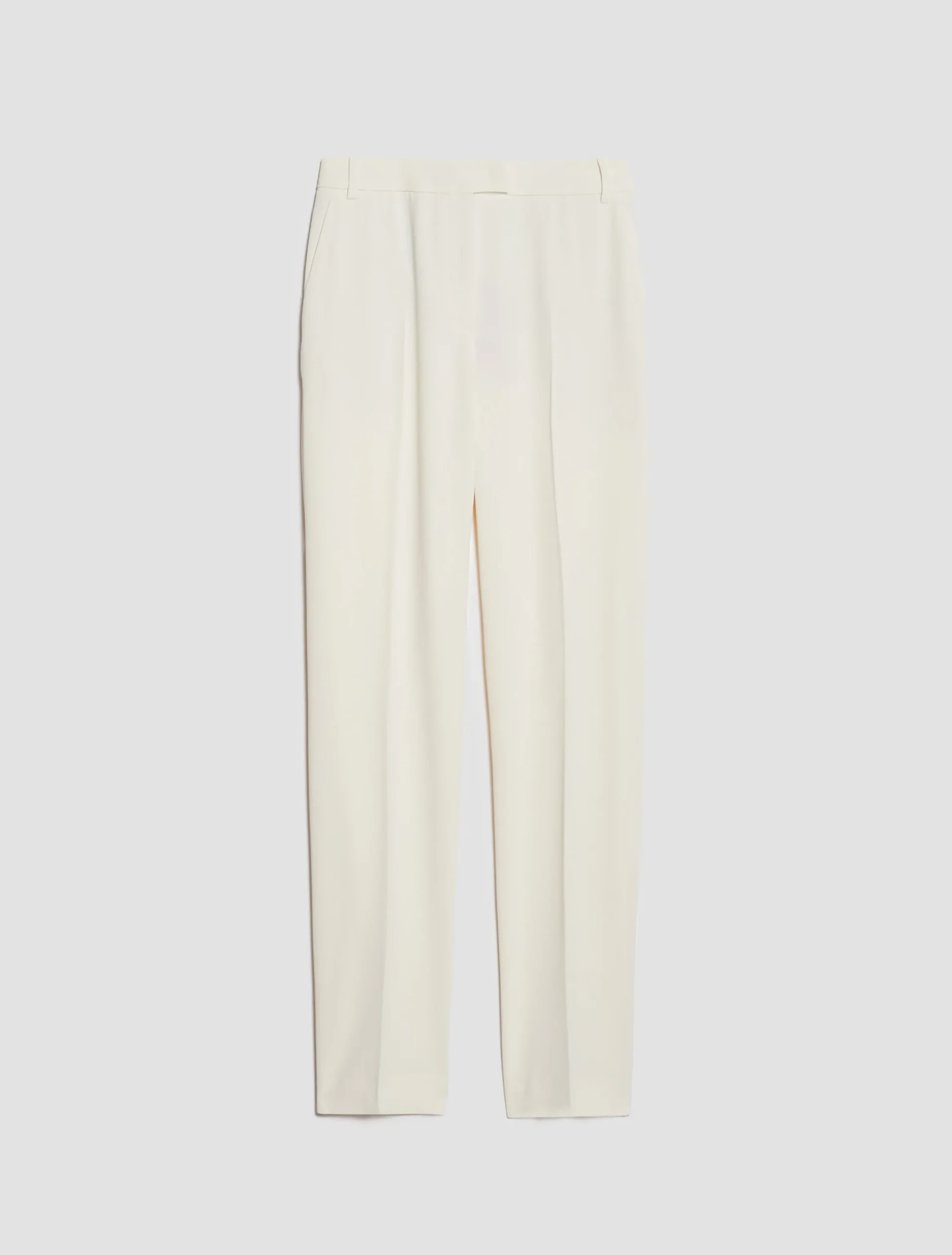Tapered stretch-crepe trousers