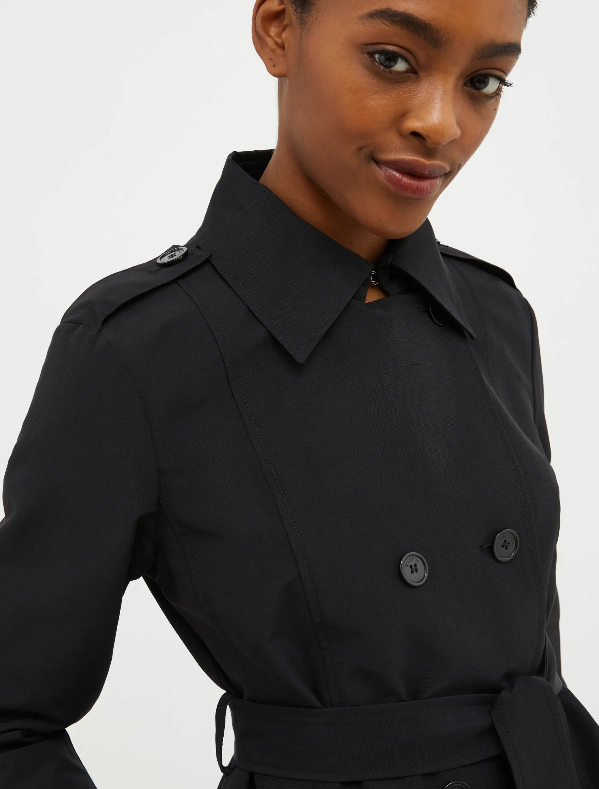 Technical-cotton trench coat